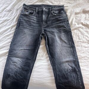 Etica Dark Grey Washed Jeans